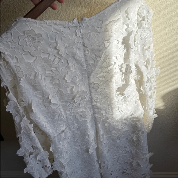 Boston Proper Floral Lace Dress-size 4 - Picture 7 of 10